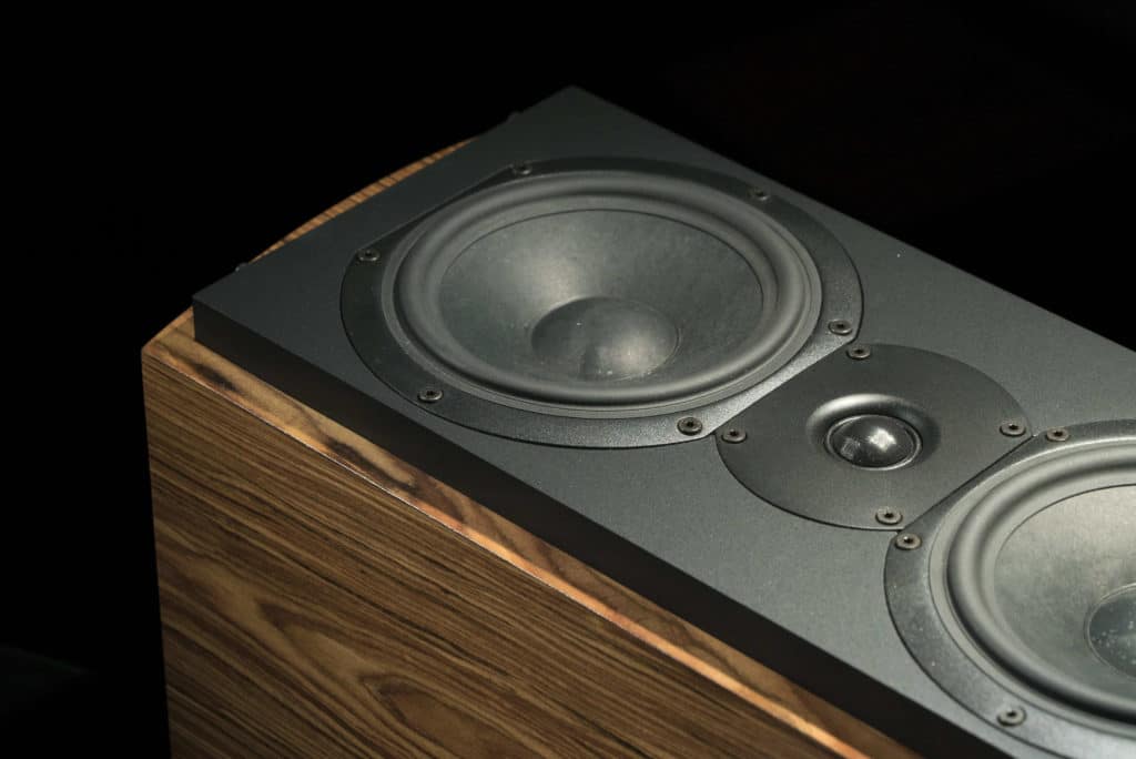 Close up of a Control4 speaker