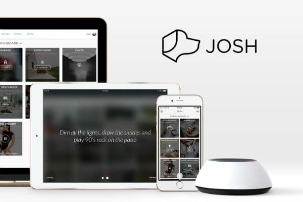 Image of Josh.AI system being displayed on different screens.